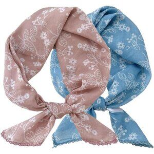 2 Pack Large Cotton Bandana Headband Css003 - Stick Figure Flower #1